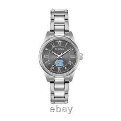 Montre Bulova Noire/Argent des Femmes North Carolina Tarheels UNC