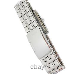 Montre rectangulaire en argent Bulova UNC Tarheels de Caroline du Nord pour femmes