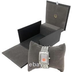 Montre rectangulaire en argent Bulova UNC Tarheels de Caroline du Nord pour femmes