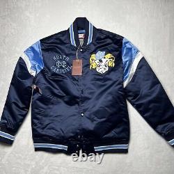 NOUVELLE Veste Satinée Heavyweight Mitchell & Ness UNC Tar Heels L NCAA
