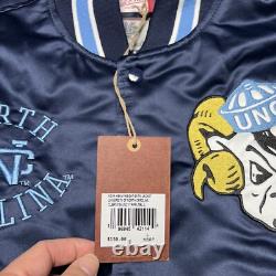 NOUVELLE Veste Satinée Heavyweight Mitchell & Ness UNC Tar Heels L NCAA