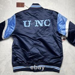 NOUVELLE Veste Satinée Heavyweight Mitchell & Ness UNC Tar Heels L NCAA