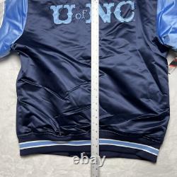 NOUVELLE Veste Satinée Heavyweight Mitchell & Ness UNC Tar Heels L NCAA