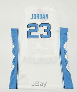 New Air Jordan Unc Tar Heels Jordan 23 Cousu Accueil Basketball Jersey Sz XXL