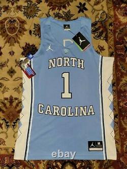 New Nike Air Jordan Unc Carolina Tar Heels #1 Stitched Basketball Jersey Taille M