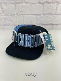 New Vintage 90s Ncaa Caroline Du Nord Tarheels Unc Snapback Starter Hat Rare Vtg