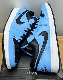 Nike Air Jordan 1 Low 553558-403 Unc University Blue Black New Withbox Taille 11 Ds