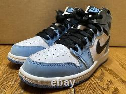 Nike Air Jordan 1 Retro High Og Boys Ps Taille 2y Unc University Blue Tarheels