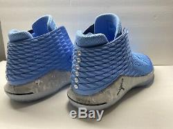 Nike Air Jordan 32 Hommes Heels XXXII Unc Tar Bleu (aa1253-406) Taille 17 Us