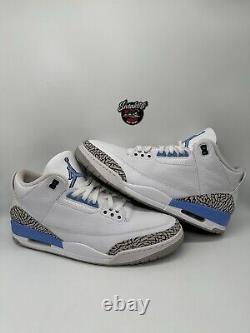 Nike Air Jordan 3 Retro UNC North Carolina Tar Heels College CT8532-104 Taille 15