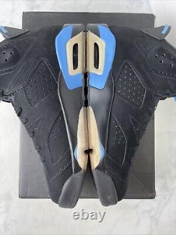 Nike Air Jordan 6 Retro Unc Taille 8.5 Og VI 384664-006 Bleu Noir