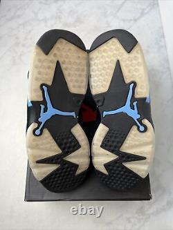 Nike Air Jordan 6 Unc Taille 8,5 Vnds 384664-006 Og VI Black Blue Carmine