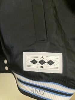 Nike Air Jordan Carolina Tar Heels Satin Stitched Bomber Jacket XL Bv3927010 Unc