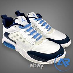 Nike Air Jordan Max 200 Taille 11 Homme Blanc Bleu UNC Tar Heels PE CZ4947-144