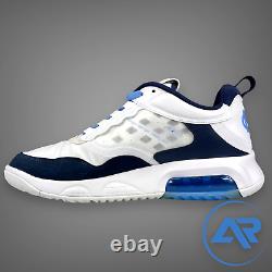 Nike Air Jordan Max 200 Taille 11 Homme Blanc Bleu UNC Tar Heels PE CZ4947-144