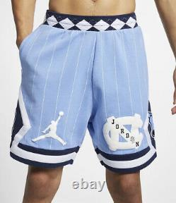 Nike Air Jordan Nrg Unc North Carolina Tarheels Fleece Blue Shorts Cd0133-448