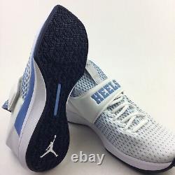 Nike Air Jordan Trainer 3 Hommes 9.5 Carolina Tar Talons Unc Bleu Blanc Ar1391-100