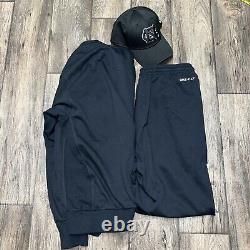 Nike Air Jordan UNC Tarheels 2024 Blackout Dri Fit Elite Échauffement & Casquette New Era