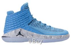 Nike Air Jordan XXXII Sz 10 Unc Tar Talons Université Bleu Aa1253-406