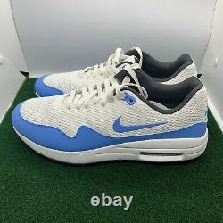 Nike Air Max 1 G Golf Shoes Unc Blue Tarheels Ci7576-101 Tw Nrg Taille Homme 9,5