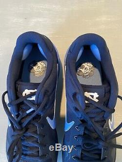 Nike Alpha Huarache Elite 2 Tar Heels Unc Baseball Crampons Av2470-403 Taille 12 Nouveau