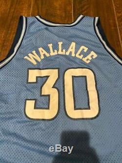 Nike Caroline Du Nord Tarheels Maillot De Basket Bleu # 30 Rasheed Wallace 3xl Unc