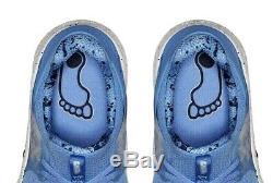 Nike Gratuit Tr8 Unc North Carolina Tar Heels Logo Bleu Chaussures De Course Hommes Ar0407