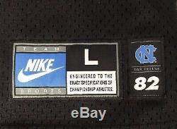 Nike Jordan 23 Unc Tar Heels 82 Jersey 2003 (noir / Blanc / Bleu) Taille L