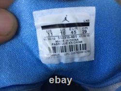 Nike Jordan Aero Mania Hommes Taille 11 Unc Tarheels Blanc Caroline Bleu 552313