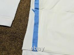 Nike Jordan Half Zip Short Sleeve Fleece Hoodie Unc Tarheels Aq8933-100 Sz L