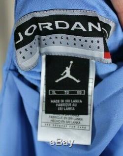 Nike Jordan Unc Caroline Du Nord Tarheels Réversible En Polaire Bleu Veste Sz XL Mens