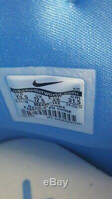 Nike Mens Nwob Taille 13.5 Lebron Soldier 10 856489-142 Blanc Bleu Unc Tarheels