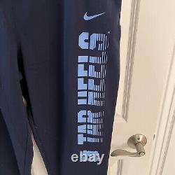 Nike UNC North Carolina Tar Heels Pantalons de survêtement Therma Fit pour hommes Grand L Bleu NWT Nouveau