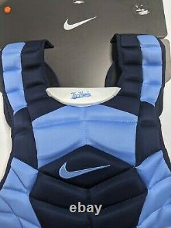 Nike Vapor Unc Tarheels Catchers Chest Protector Baseball/softball Size17 ̈ Bleu