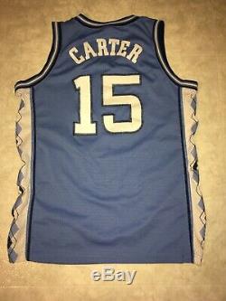 Nike Vince Carter Ncaa Unc North Carolina Tar Heels Bleu Jersey M Mesh Vintage