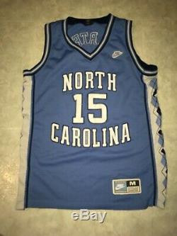 Nike Vince Carter Ncaa Unc North Carolina Tar Heels Bleu Jersey M Mesh Vintage