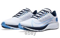 Nike Zoom Pegasus 37 North Carolina UNC Tarheels Chaussures pour hommes Taille 14 CZ5395-100