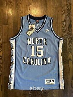 Nouveau maillot Nike NWT de Vince Carter #15 UNC North Carolina Tar Heels taille Large 44