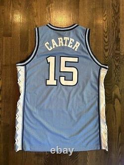 Nouveau maillot Nike NWT de Vince Carter #15 UNC North Carolina Tar Heels taille Large 44