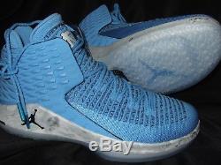 Nouvel Homme Bleu Nike Air Jordan XXXII Unc Tar Heels Caroline Du Nord Nc Aa1253-406