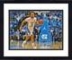 Photo Encadrée De Cole Anthony Signée Des Tar Heels De L'unc, 16 X 20, En Train De Dribbler