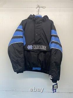 Pull Vintage de démarrage North Carolina Tar Heels en nylon taille L DEADSTOCK NWT