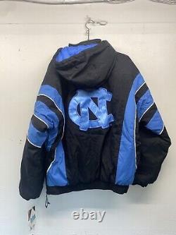 Pull Vintage de démarrage North Carolina Tar Heels en nylon taille L DEADSTOCK NWT