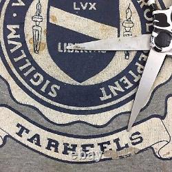 Pull d'entraînement usé et imparfait de la Caroline du Nord avec logo UNC Tar Heels en XL