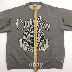 Pull d'entraînement usé et imparfait de la Caroline du Nord avec logo UNC Tar Heels en XL
