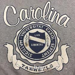 Pull d'entraînement usé et imparfait de la Caroline du Nord avec logo UNC Tar Heels en XL