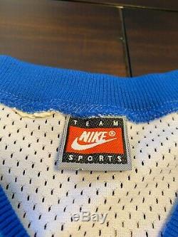 Rare Vintage Nike Ncaa Unc Caroline Du Nord Tar Heels Ed Cota Basketball Jersey