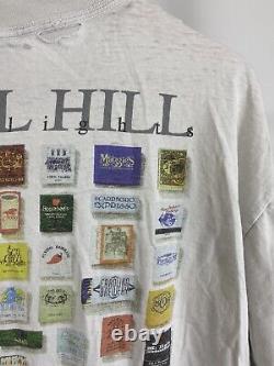 Rare Vtg Chapel Hill Unc Night Lights Bars Hillsborough Tar Talons T-shirt XL