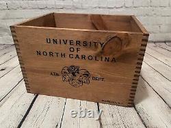 Réplique de caisse Vintage University of North Carolina UNC Tarheels pour la décoration de la Mancave