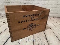 Réplique de caisse Vintage University of North Carolina UNC Tarheels pour la décoration de la Mancave